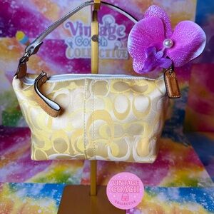 Coach Mini Optic Pouch – Yellow| Y2K